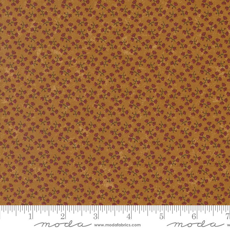 Chickadee Landing Petite Buds Small Floral Ditsy Sunflower Gold Kansas Troubles Quilters Moda | US Fabric Shop