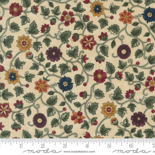 Chickadee Landing Spring Joy Florals Vines Dandelion Multi Kansas Troubles Quilters Moda Cotton Fabric