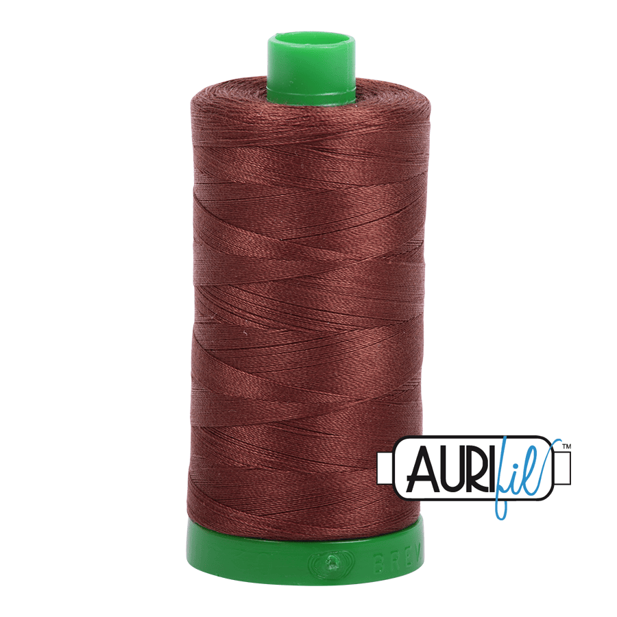 Chocolate Brown 40 wt 1094 yd Large Spool Aurifil Cotton Quilting Thread AF-MK40SC6-2360