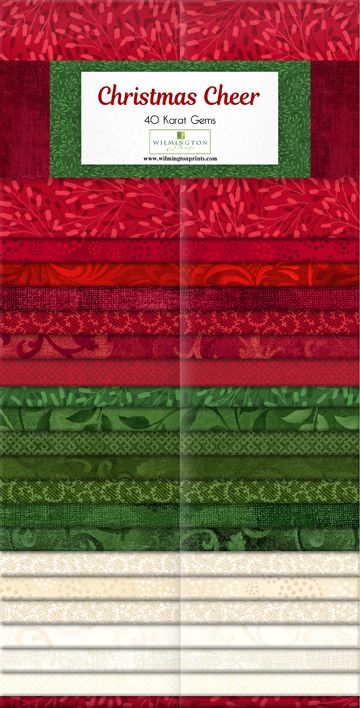 Christmas Cheer 2.5" Stripes Karat Gems Wilmington Prints Cotton Fabric