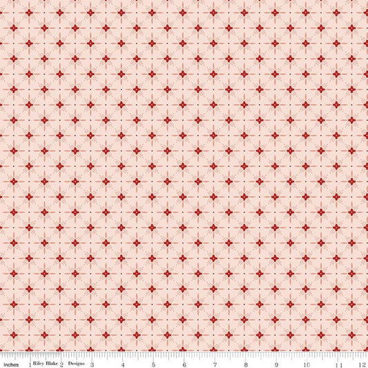 Christmas Greetings Twinkle Pink Sandy Gervais Riley Blake Designs Cotton Fabric RB-C17666-PINK