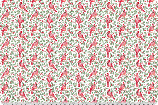 Christmas Keepsake Cardinal Joy Quilting Cuddle Multi Shannon Fabrics Polyester Minky Fabric SF-QCCKCARDINALJOYMULTI
