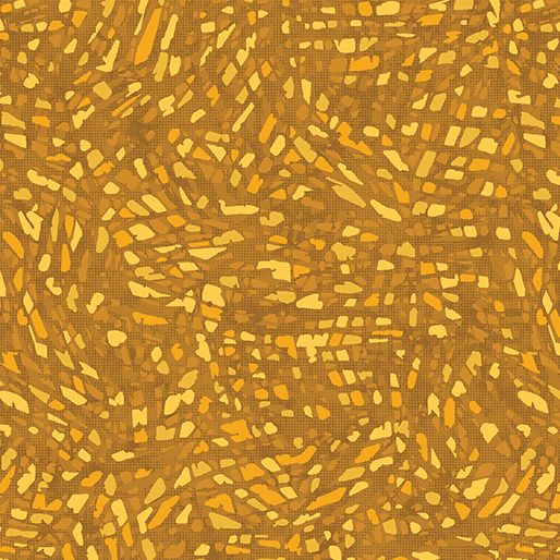Christmas Spirit Color Prism Gold David Galchutt Benartex Cotton Fabric