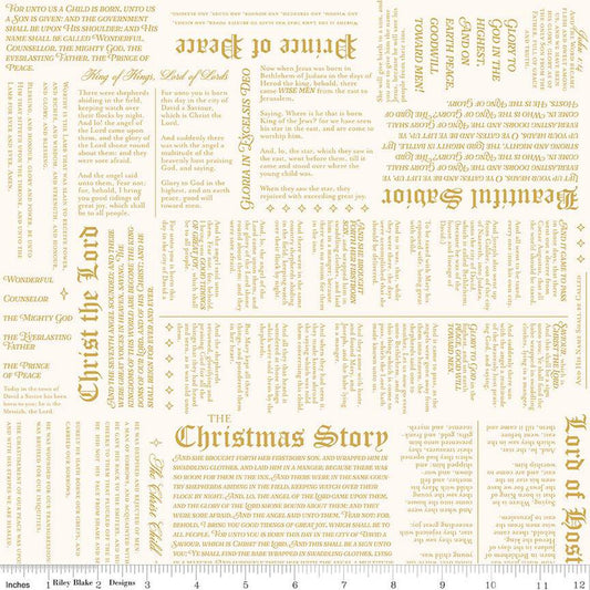 Christmas Wishes Christmas Story Cream The RBD Designers Riley Blake Designs Cotton Fabric RB-C15047-CREAM
