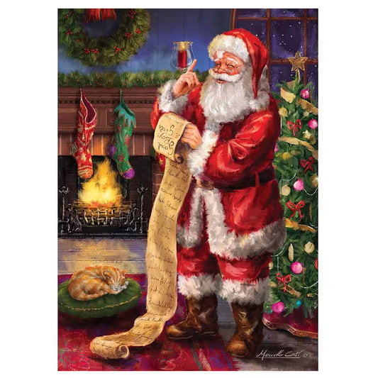 Christmas Wishes Santa's List Panel 36" Multi Riley Blake Designs Cotton Fabric RB-PD15040-PANEL