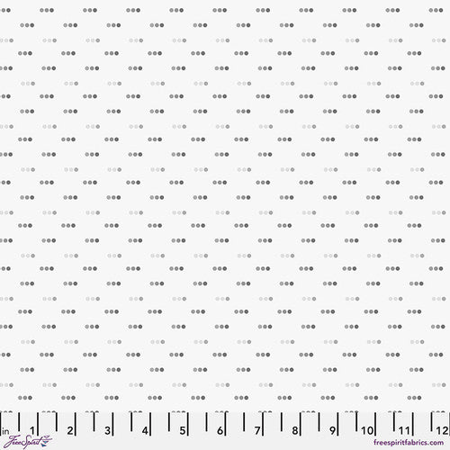 Chromatics Dotty Fog Grey Free Spirit Cotton Fabric FS-PWFS056.FOG
