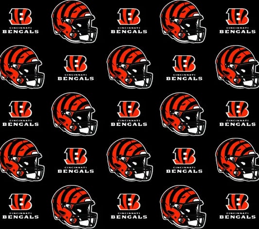 Cincinnati Bengals NFL Football Logo Fabric Traditions Cotton Fabric NFL-70643DN