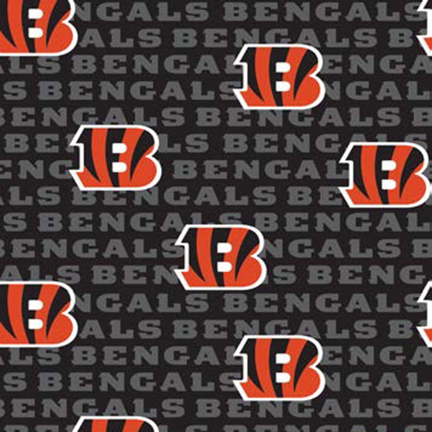 Cincinnati Bengals NFL Football Canvas Mini Print Fabric Traditions Cotton Fabric