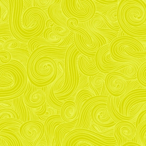 Just Color! Citrus Lime Swirl Studio E Cotton Fabric