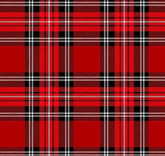 City of London Windsor Plaid Fabric Red Michael Miller Cotton Fabric