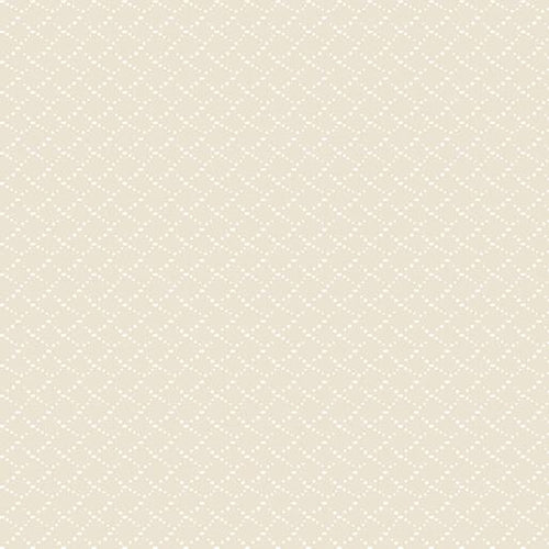 Classic Keepsakes Criss Cross Dots Ecru Cream Kanvas Studio Benartex Cotton Fabric