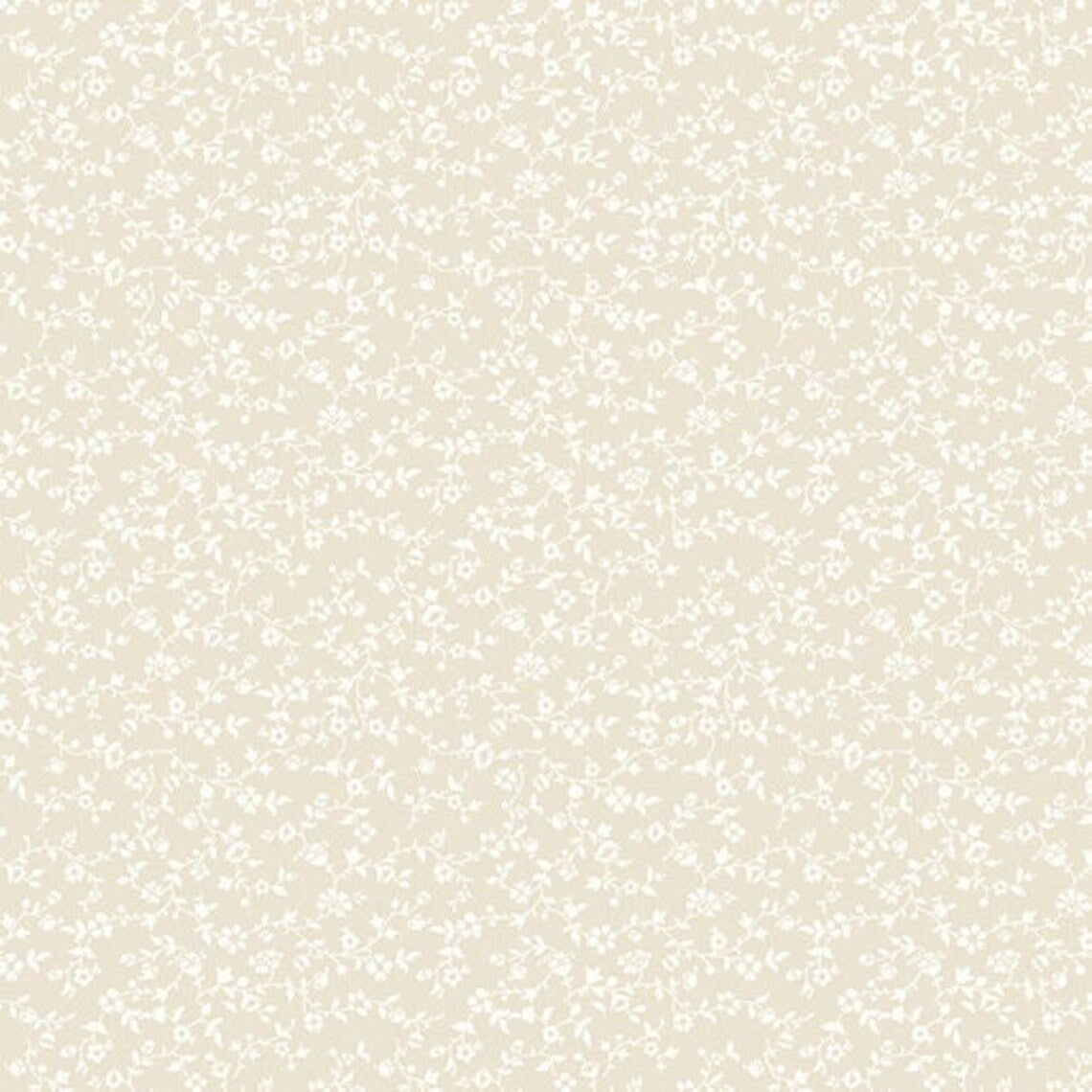 Classic Keepsakes Vineyard Floral Ecru Cream Kanvas Studio Benartex Cotton Fabric