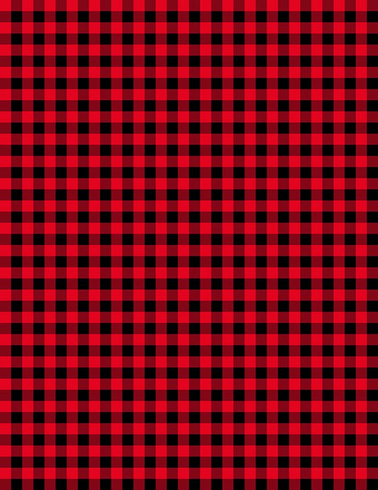 Classics Gingham Plaid Checkered Red Black Wilmington Prints Cotton Fabric