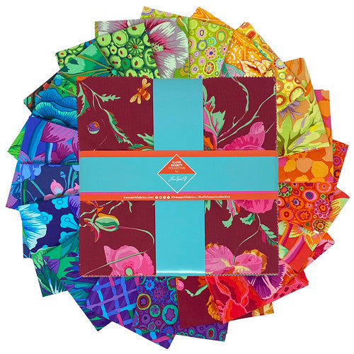 Classics Plus Spectrum 10" Squares 42pcs Kaffe Fassett Collective Free Spirit Cotton Fabric FS-FB610GP.SPECTRUM