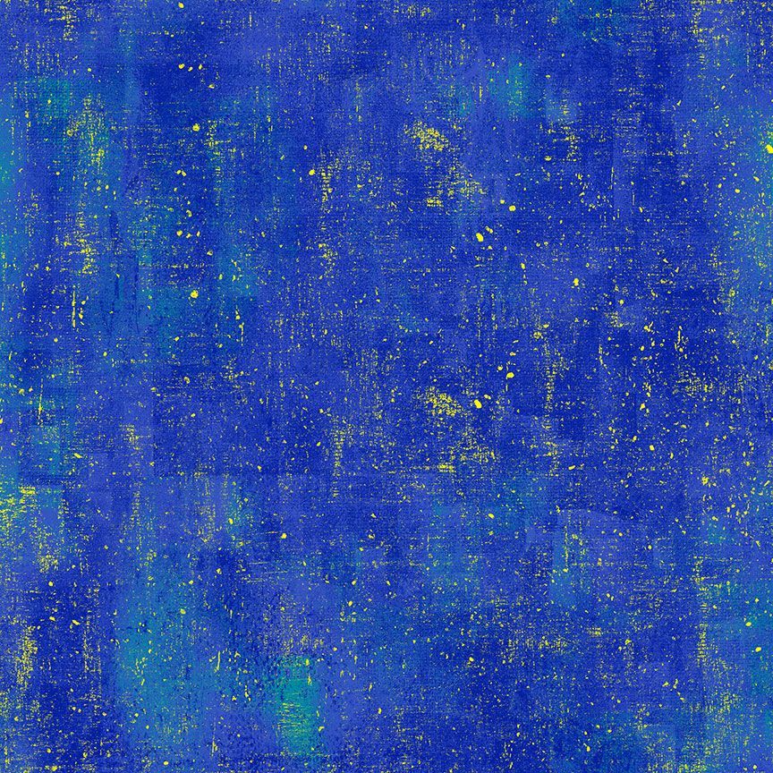 Cleo The Multiverse Golden Scratched Texture Blue Chong-A Hwang Timeless Treasures Cotton fabric