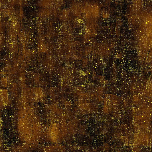 Cleo The Multiverse Golden Scratched Texture Rust Brown Chong-A Hwang Timeless Treasures Cotton fabric