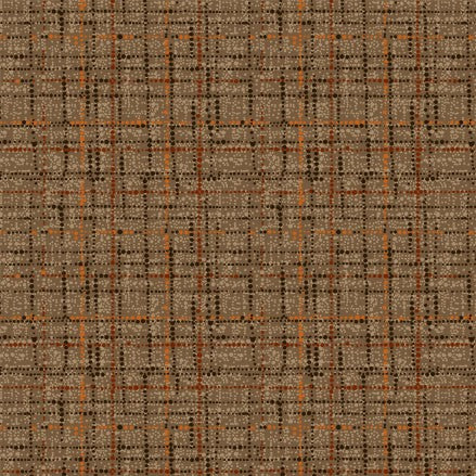 Coco Texture Grid Blender Cappuccino Brown Michael Miller Cotton Fabric