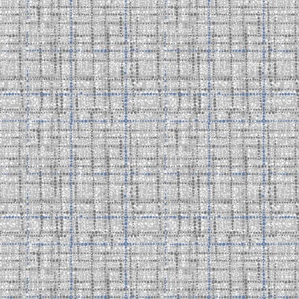 Coco Texture Grid Blender Dove Blue Grainy Michael Miller Cotton Fabric