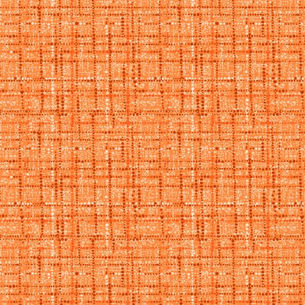 Coco Texture Grid Blender Tangerine Orange  Michael Miller Cotton Fabric