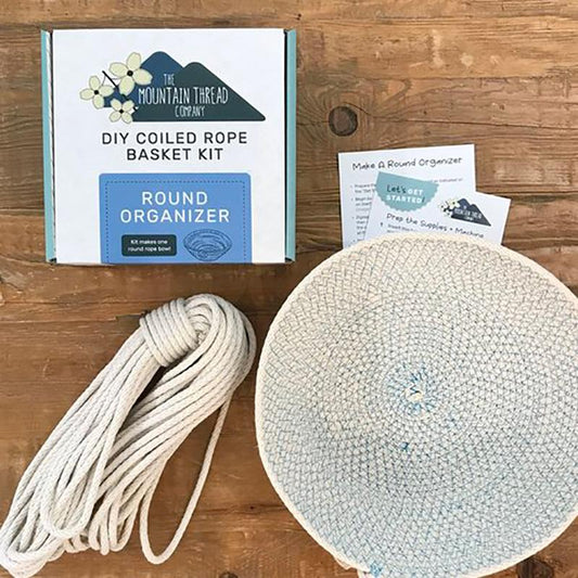 Coiled Rope DYI Kit Round Organizer The MountaThread Company TMTC-1ROKIT15