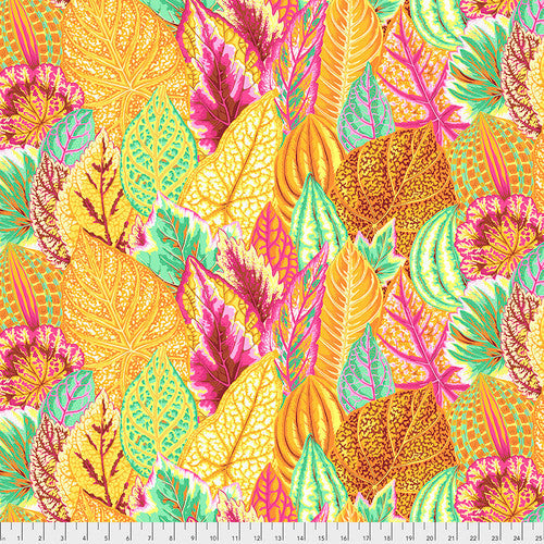 Coleus Yellow Philip Jacobs Stash Kaffe Fassett Collective Free Spirit Cotton Fabric FS-PWPJ030.YELLOW