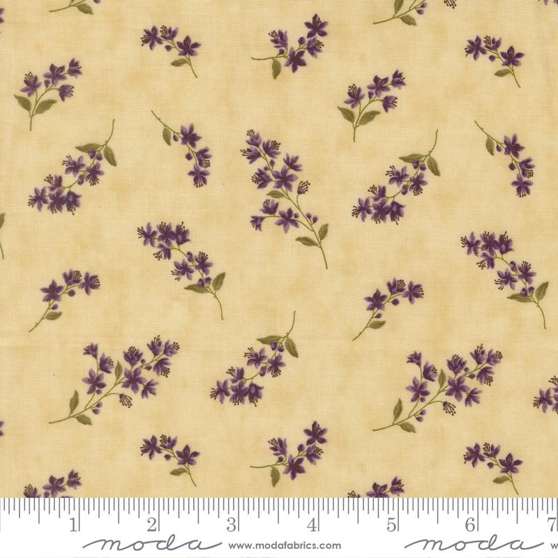 Collections Essence Blossoms Floral Parchment Howard Marcus Moda Cotton Fabric MD-46274-11