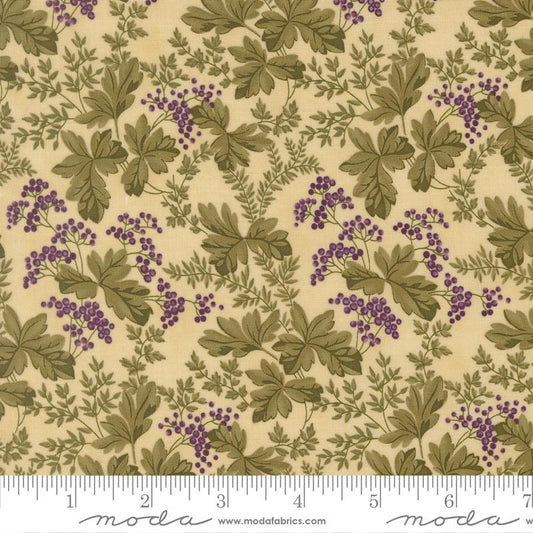 Collections Essence English Ivy Florals Berries Parchment Howard Marcus Moda Cotton Fabric MD-46273-11