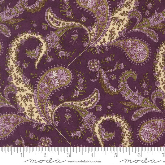 Collections Essence Floral Paisley Plum Howard Marcus Moda Cotton Fabric MD-46270-13