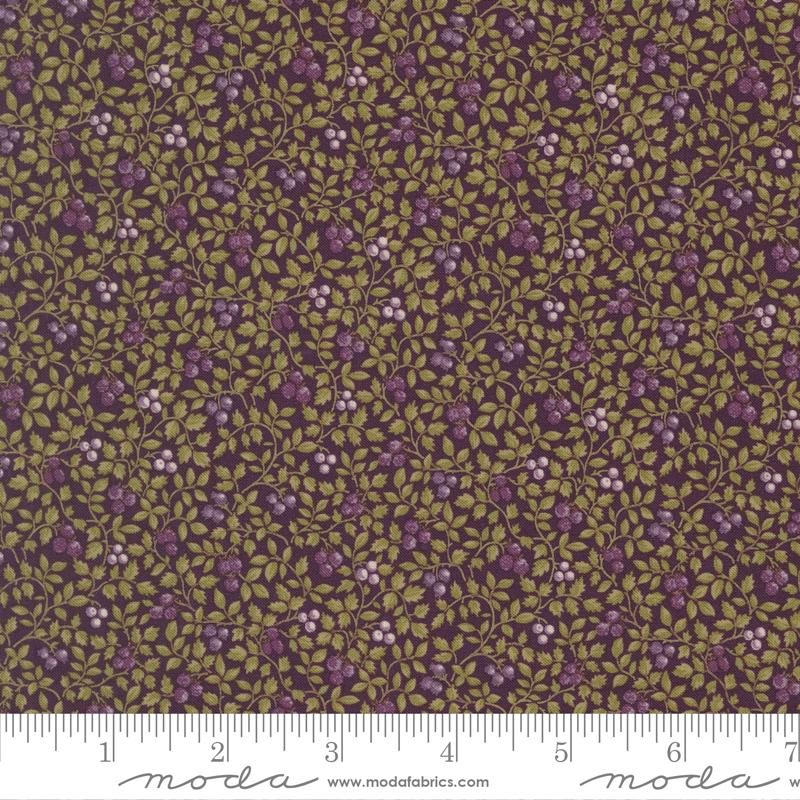 Collections Essence Little Vine Blenders Berries Plum Howard Marcus Moda Cotton Fabric MD-46276-13