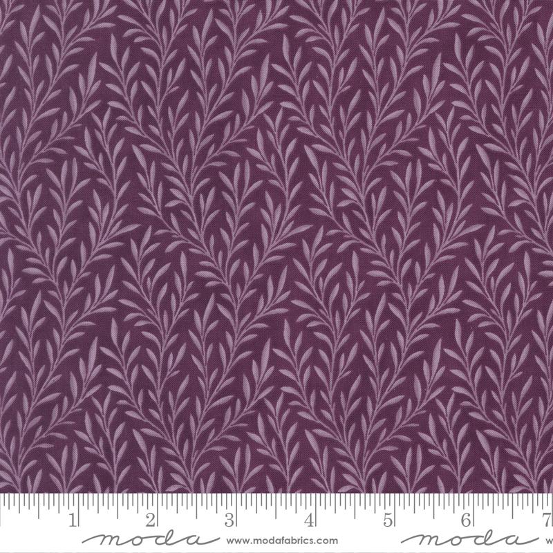 Collections Essence Plums Florals Trailing Vines Blenders Plum Howard Marcus Moda Cotton Fabric MD-46278-13