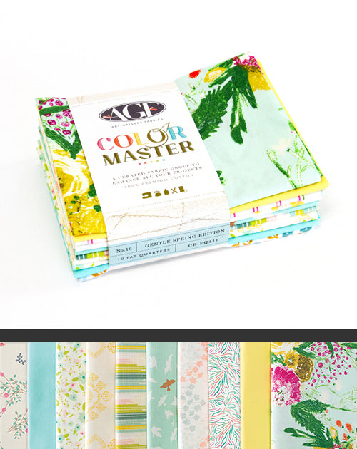 Color Master No.16 Gentle Spring Edition Fat Quarter Bundle 18"x21" 10pcs Art Gallery Fabrics Cotton Fabric  AGF-CB-FQ116