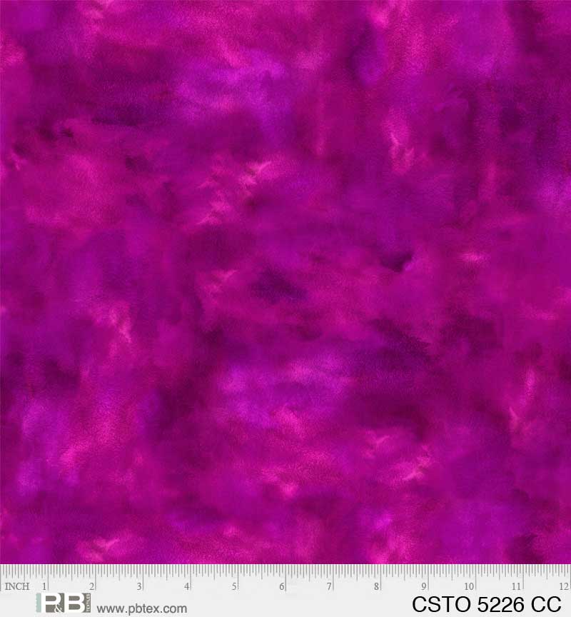Color Stories Mixed Watercolor Texture Fuschia Pink Stephanie Ryan P&B Textiles Cotton Fabric PB-CSTO-5226-CC