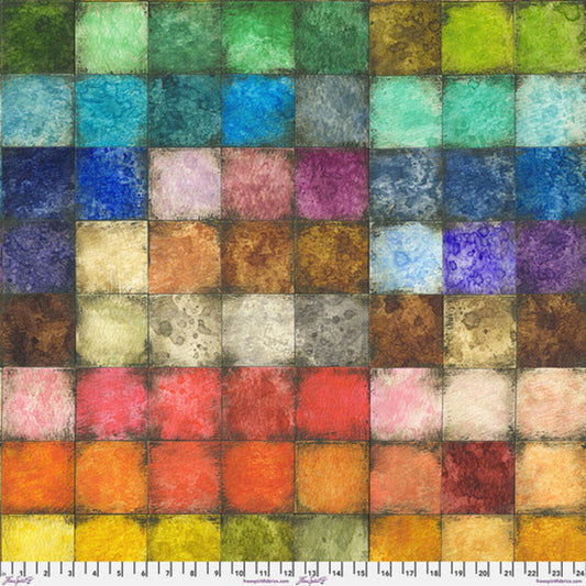 Colorblock Canvas Multi Tim Holtz Eclectic Elements Free Spirit Canvas Cotton Fabric