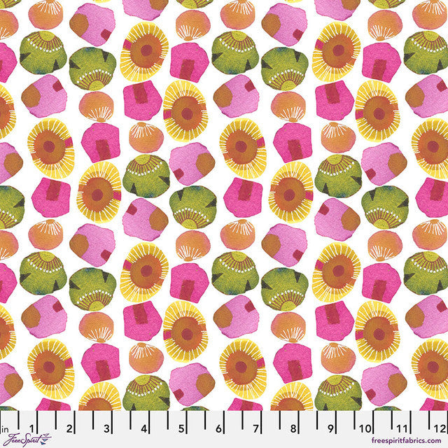 Colori Jelly Pink Este Macleod Free Spirit Cotton Fabric FS-PWES047.PINK | US Fabric Shop