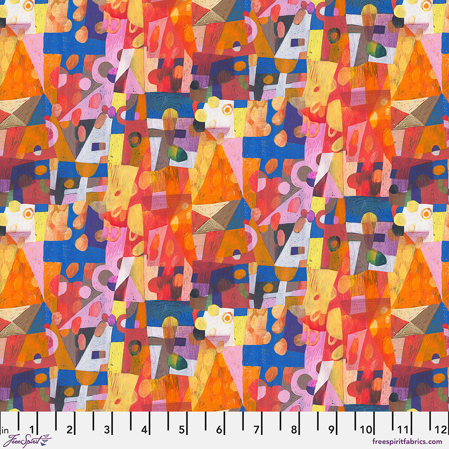 Colori Prism Multi Este Macleod Free Spirit Cotton Fabric FS-PWES039.MULTI