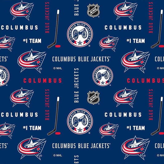 Columbus Blue Jackets NHL Hockey Cotton Fabric