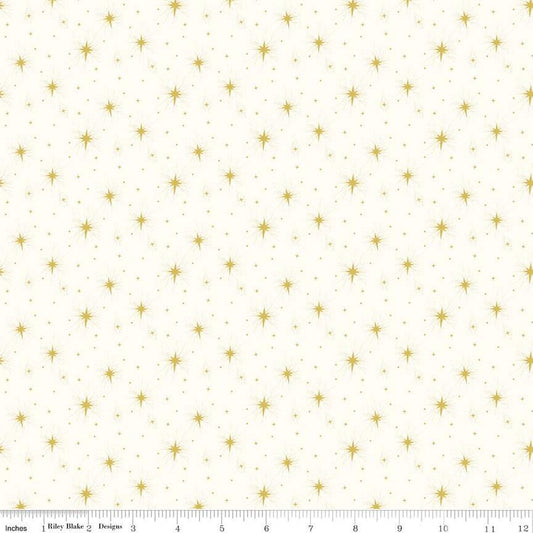 Come Let Us Adore Him Stars Cloud Tara Reed Riley Blake Designs Cotton Fabric RB-C16314-CLOUD