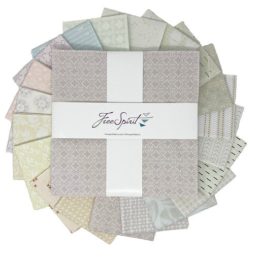 Complements 10" Squares 42pcs Sew Kind of Wonderful Free Spirit Cotton Fabric FS-FB610SK.COMPLEMENTS
