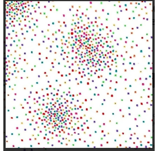 Confetti 108" Wide Backing White Laurel Birch Clothworks Cotton Fabric CLT-Y4925-55