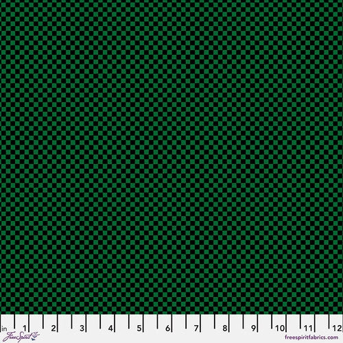 Cool Breeze Gust Dark Green Katie Pasquini Masopust Free Spirit Cotton Fabric