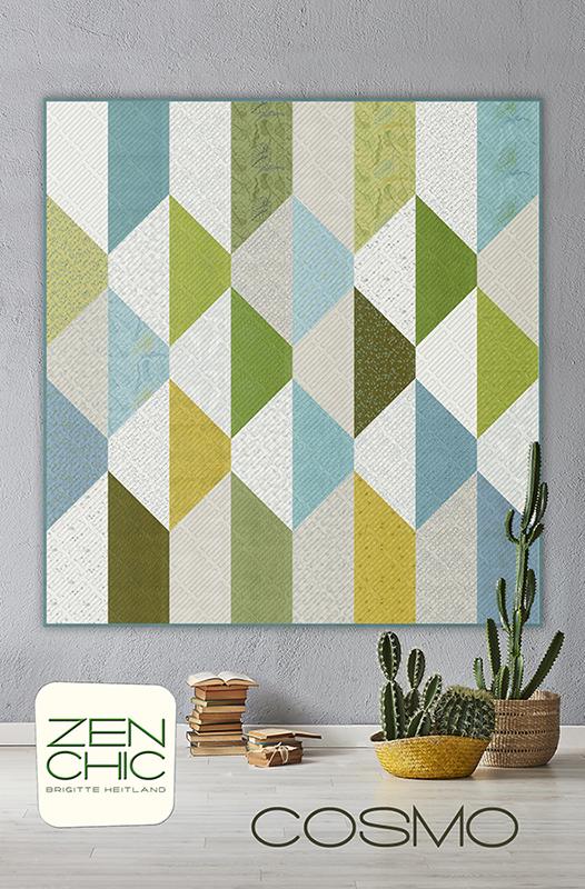 Cosmo G 65''x69'' Quilt Pattern Brigitte Heitland Zen Chic ZC-CMQP