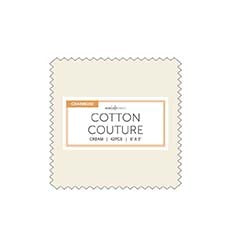 Cotton Couture Cream 10" Squares Michael Miller Cotton Fabric