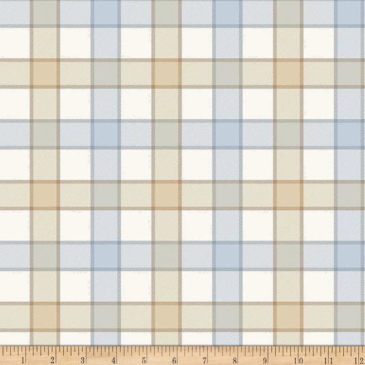 Cotton Joy Big Plaid Natural Timeless Treasures Cotton Fabric