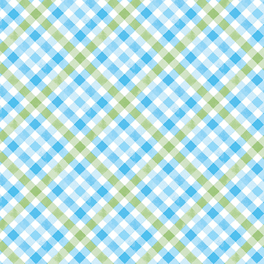 Cottontail Farms Farm Fresh Plaid Blue Green Nicole Decamp Benartex Cotton Fabric