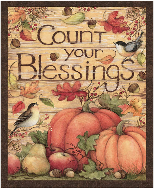 Count Your Blessings Panel 36" Susan Winget Springs Creative Cotton Fabric