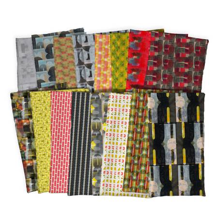 Counter Spark Fat Stack 18"x21" 16pcs Free Spirit Cotton Fabric FS-FB4FSEB.SPARK | US Fabric Shop