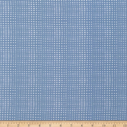 Country Cottage Gingham Blue Timeless Treasures Cotton Fabric