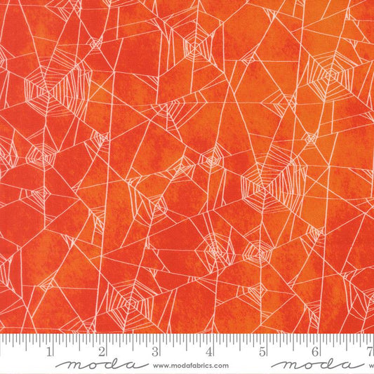 Coven Spider Web Halloween Spice Orange Robin Pickens Moda Cotton Fabric MD-48804-13