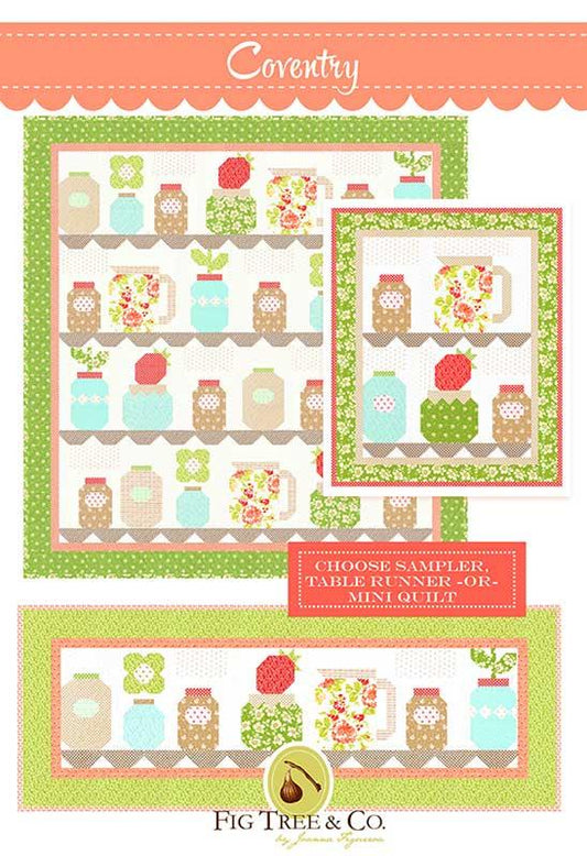 Coventry Sell Sheet Jelly Jam Quilt Pattern Joanna Figueroa Fig Tree Quilts