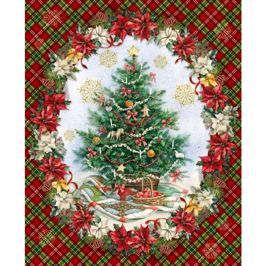 Cozy Little Christmas Panel 36" Multi Liza Bea Studios Michael Miller Cotton Fabric MM-DDC12687-MULT-D